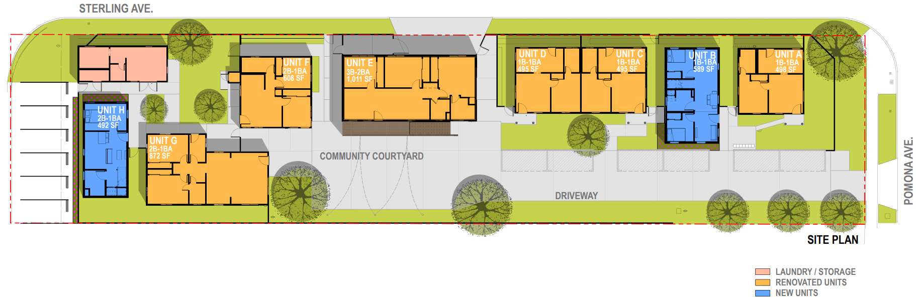 Site Plan - the bungalows