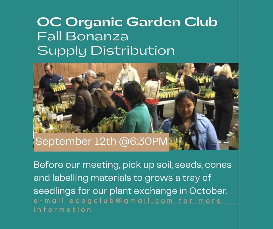 Organic Garden Club Seedling Exchange