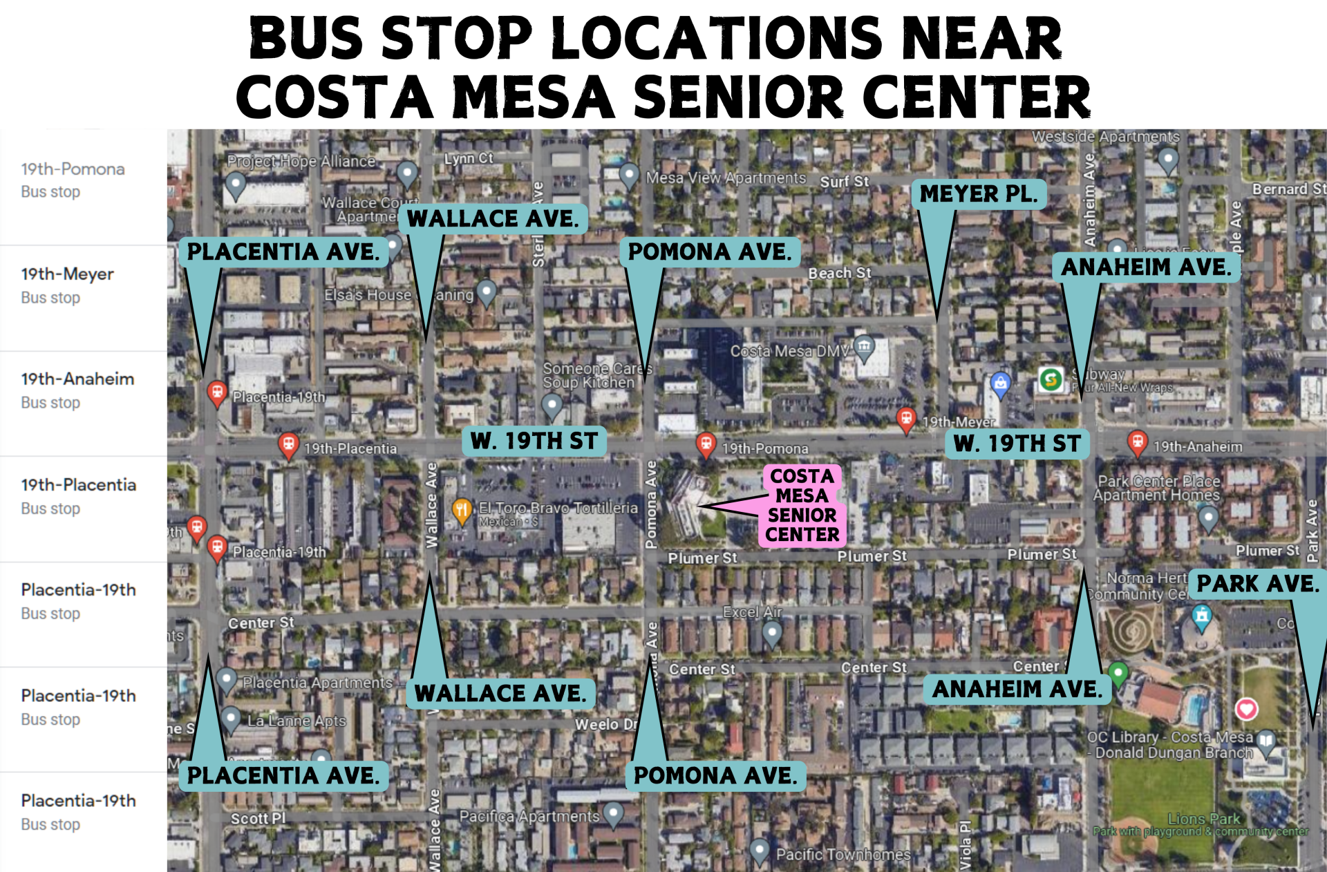 Access Resource Fair Bus Stop Map