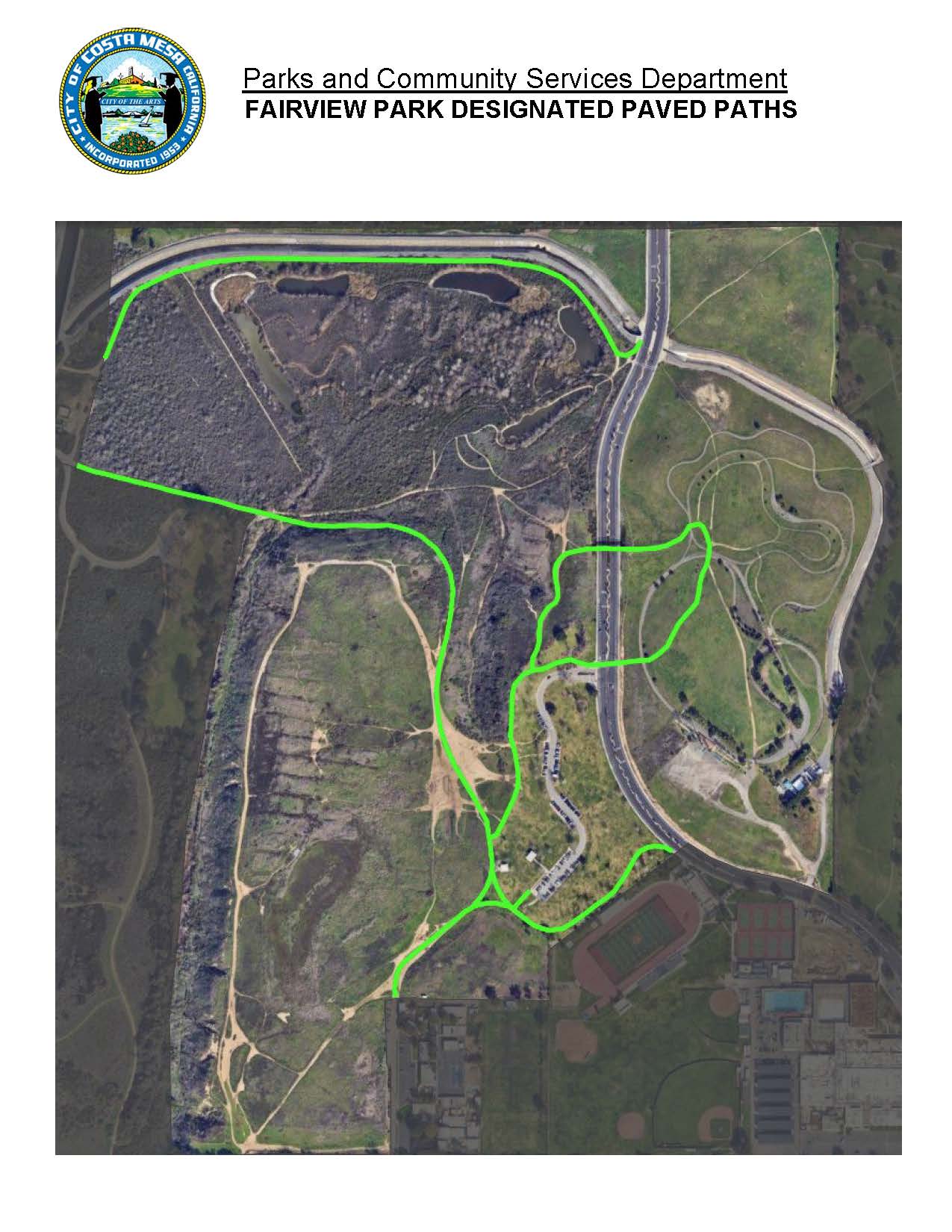 FAIRVIEW PARK DESIGNATED PAVED PATHS