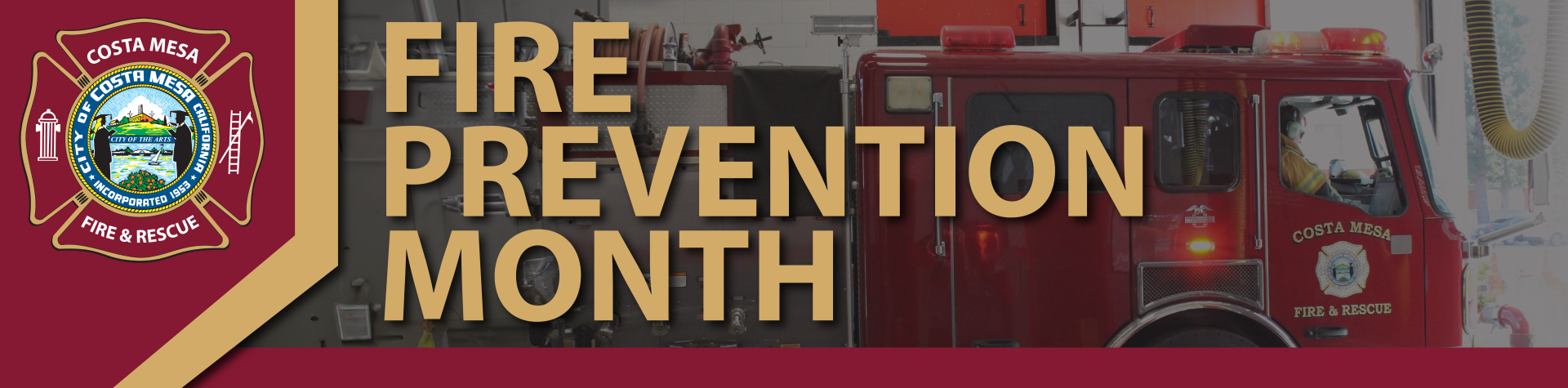 fire prevention month web banner