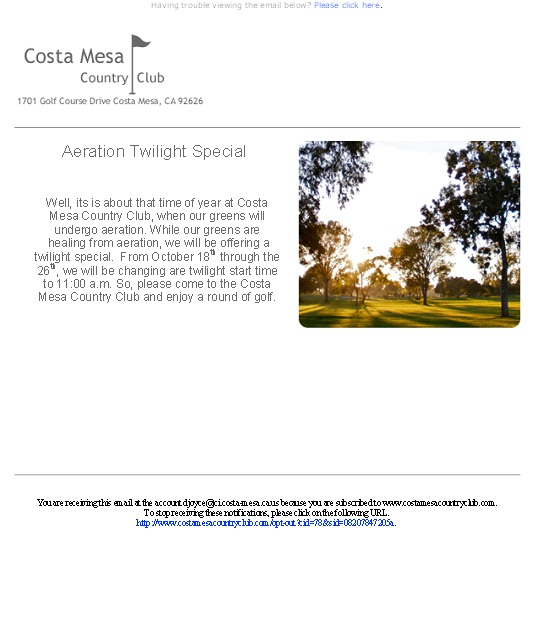 Costa Mesa CC Twilight