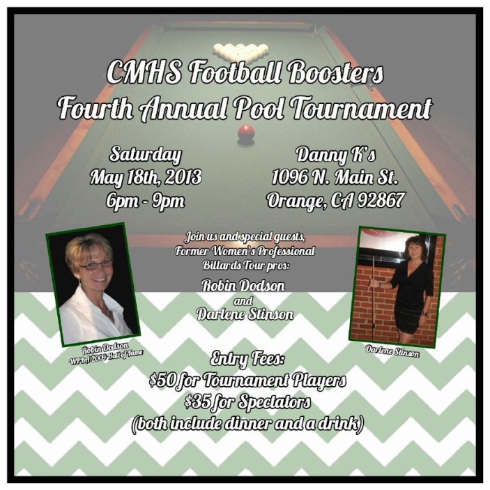 CMHS Football Boosters Fourth Annual Pool tournament