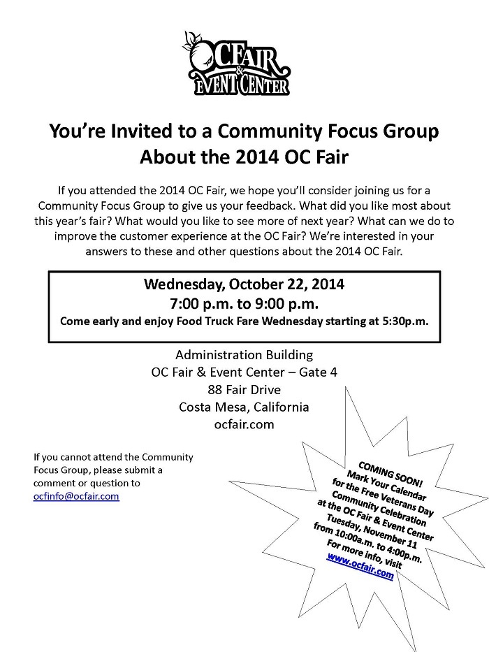 2014 Post Fair Community Flyer